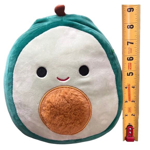 Squishmallows 8" Plush Green Austin The Avocado Kellytoy Super Soft Stuffed Toy - Picture 6 of 10